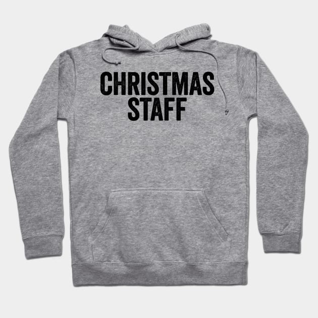 Christmas Staff Black Hoodie by GuuuExperience